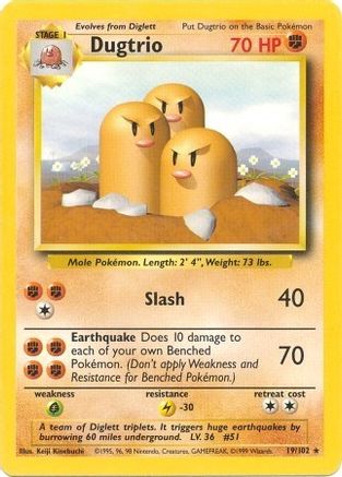 Dugtrio 19/102 - [Base Set]