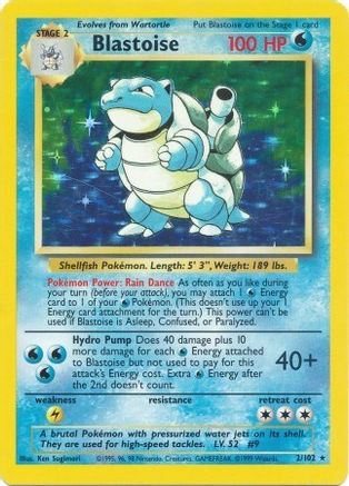 Blastoise 2/102 - [Base Set] Holofoil