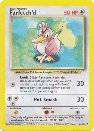 Farfetch'd 27/102 - [Base Set]