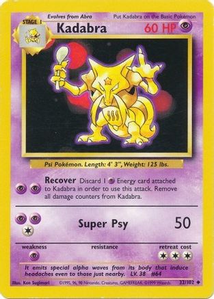 Kadabra 32/102 - [Base Set]