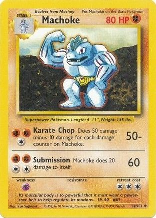 Machoke 34/102 - [Base Set]