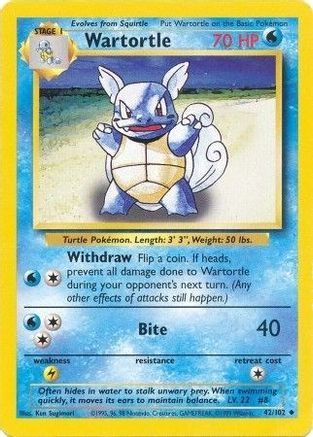 Wartortle 42/102 - [Base Set]