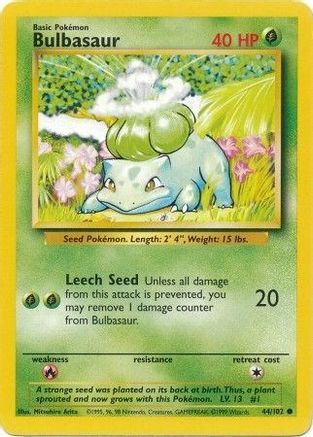 Bulbasaur 44/102 - [Base Set]