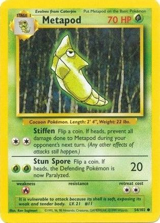 Metapod 54/102 - [Base Set]