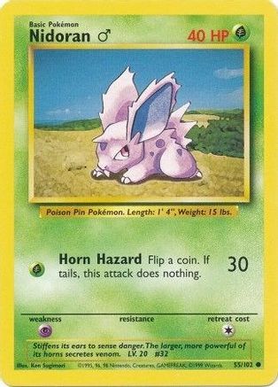 Nidoran M 55/102 - [Base Set]
