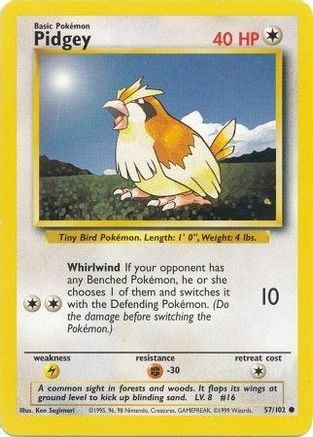 Pidgey 57/102 - [Base Set]