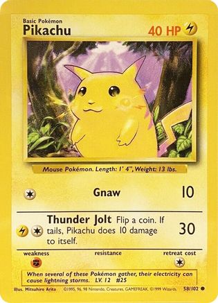 Pikachu 58/102 - [Base Set]