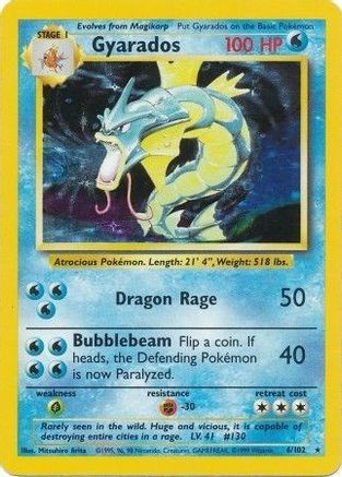 Gyarados 6/102 - [Base Set] Holofoil