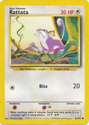 Rattata 61/102 - [Base Set]