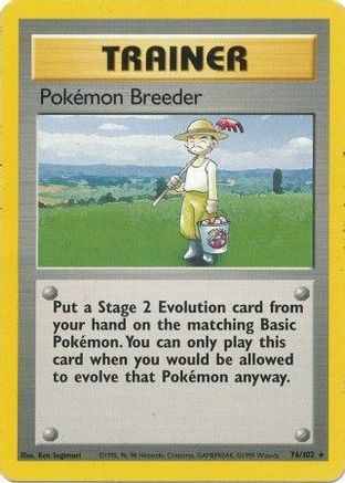 Pokemon Breeder 76/102 - [Base Set]