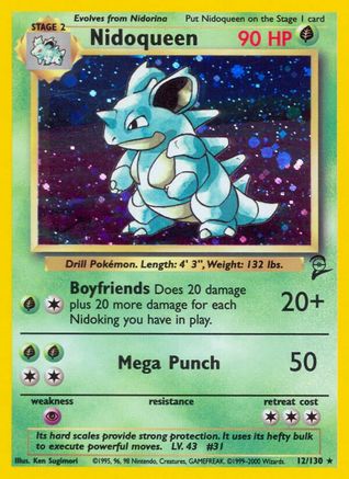 Nidoqueen 12/130 - [Base Set 2] Holofoil