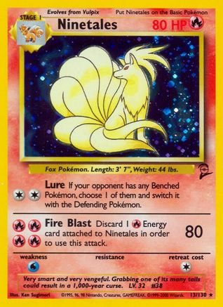 Ninetales 13/130 - [Base Set 2] Holofoil