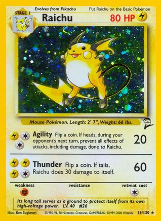 Raichu (16/130) [Ensemble de base 2] 