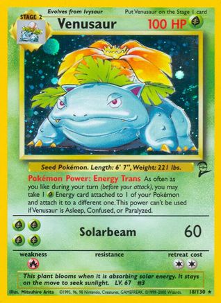 Venusaur 18/130 - [Base Set 2] Holofoil