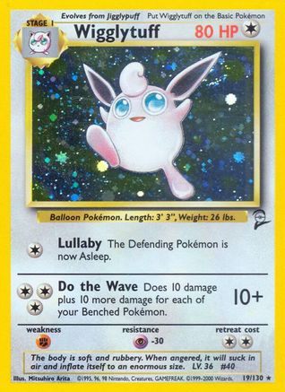 Wigglytuff 19/130 - [Base Set 2] Holofoil