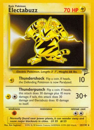 Electabuzz 24/130 - [Base Set 2]