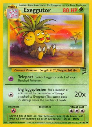 Exeggutor (39/130) [Ensemble de base 2] 