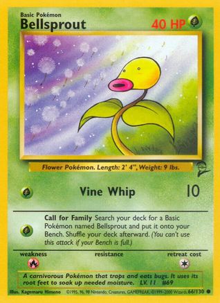 Bellsprout 66/130 - [Base Set 2]