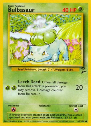 Bulbasaur 67/130 - [Base Set 2]