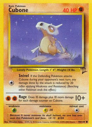 Cubone (70/130) [Ensemble de base 2] 