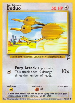 Doduo 72/130 - [Base Set 2]