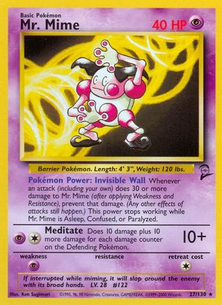 Mr. Mime 27/130 - [Base Set 2]