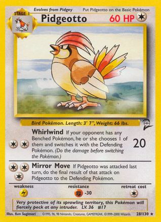 Pidgeotto 28/130 - [Base Set 2]