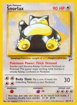 Snorlax 30/130 - [Base Set 2]