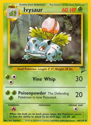 Ivysaur 44/130 - [Base Set 2]