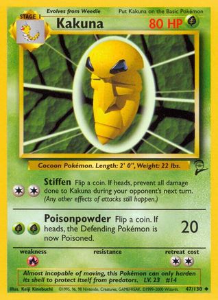 Kakuna 47/130 - [Base Set 2]