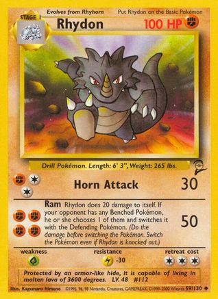 Rhydon 59/130 - [Base Set 2]