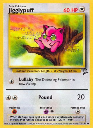 Jigglypuff 77/130 - [Base Set 2]