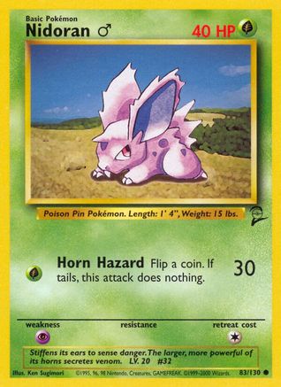 Nidoran M 83/130 - [Base Set 2]