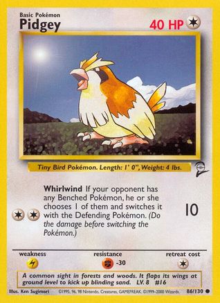 Pidgey (86/130) [Ensemble de base 2] 