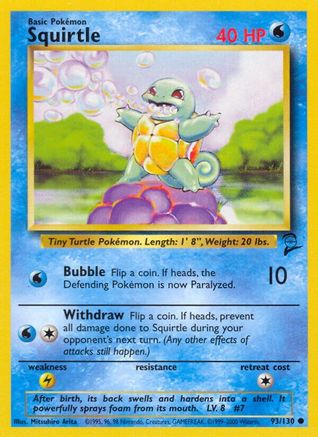 Squirtle 93/130 - [Base Set 2]