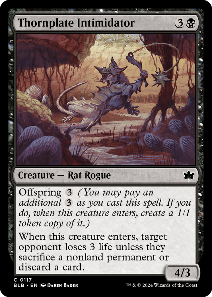 Thornplate Intimidator (BLB-117) - [Bloomburrow] Foil