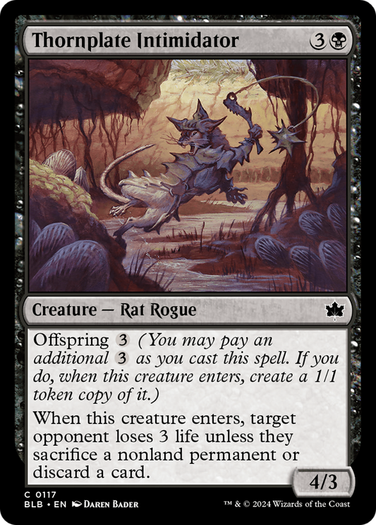 Thornplate Intimidator (BLB-117) - [Bloomburrow] Foil
