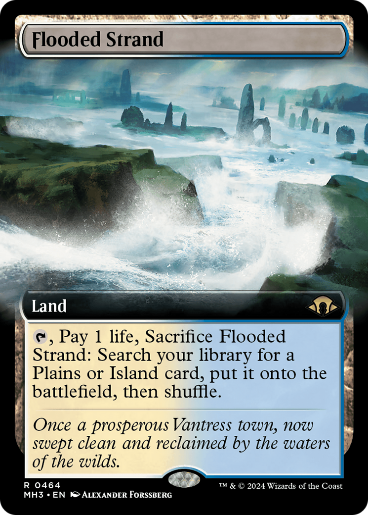 Flooded Strand (MH3-464) - [Modern Horizons 3]: (Extended Art) Foil