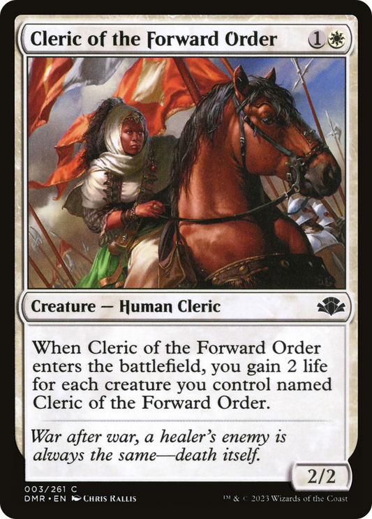 Cleric of the Forward Order (DMR-003) - [Dominaria Remastered] Foil