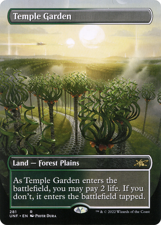 Temple Garden (UNF-281) - [Unfinity] (Borderless) Foil