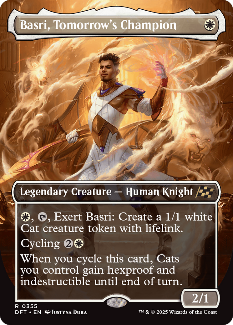 Basri, Tomorrow's Champion (Borderless) (DFT-355) - [Aetherdrift] Foil