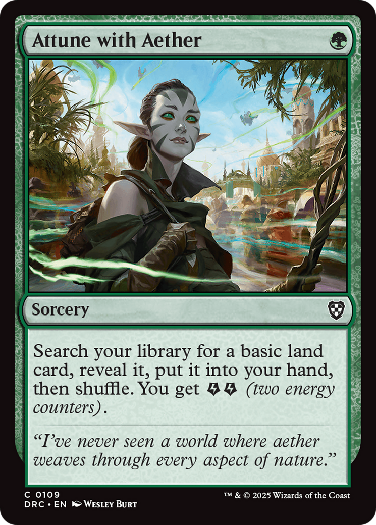 Attune with Aether (DRC-109) - [Commander: Aetherdrift]