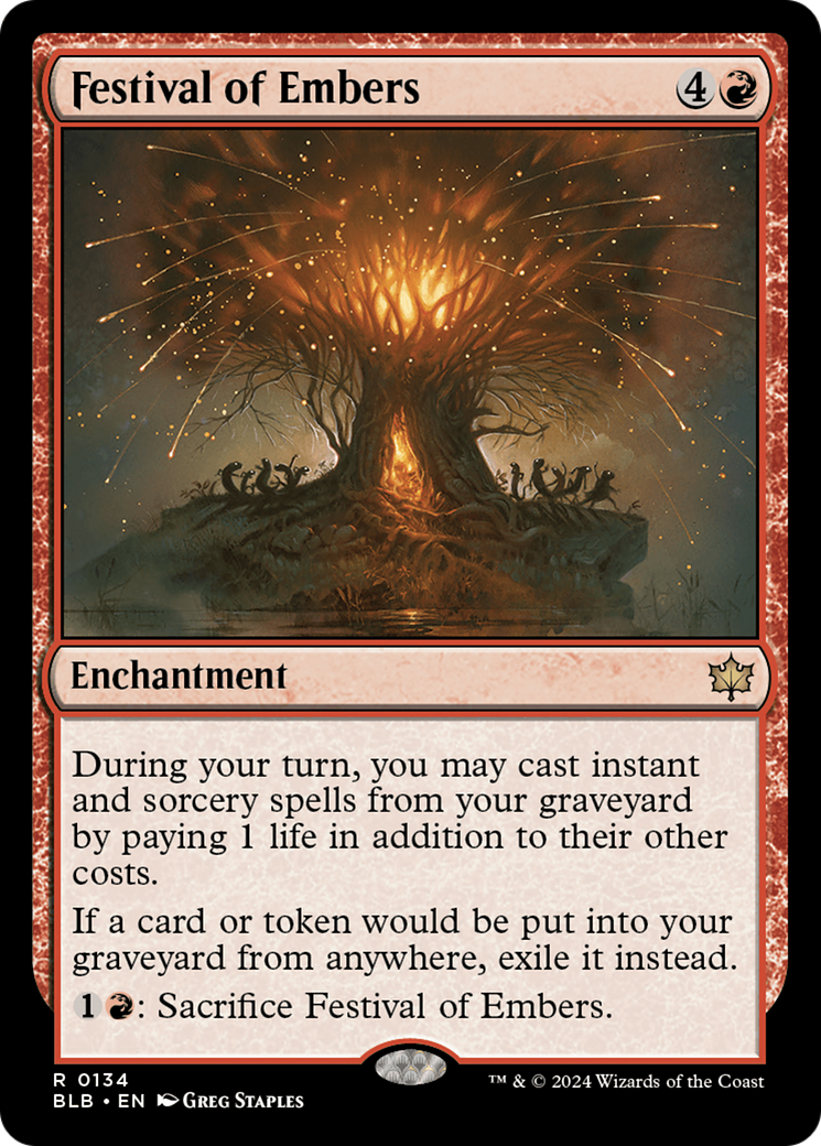 Festival of Embers (BLB-134) - [Bloomburrow] Foil