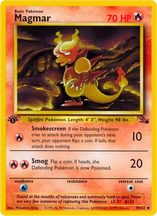 Magmar 39/62 - [Fossil] 1st Edition