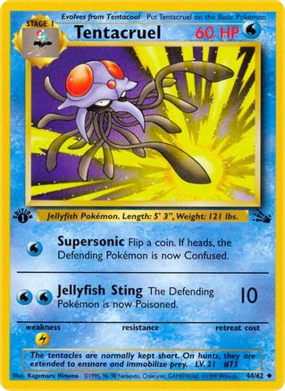 Tentacruel 44/62 - [Fossil] 1st Edition