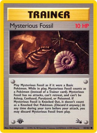 Mysterious Fossil 62/62 - [Fossil] 1st Edition