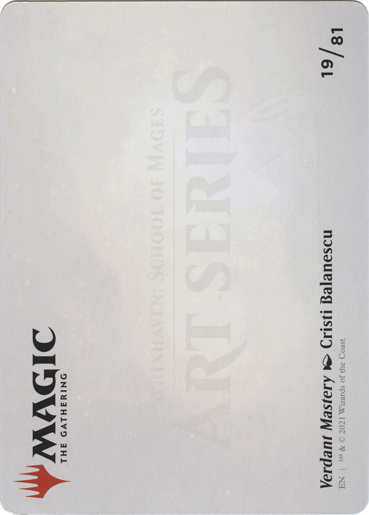 Verdant Mastery // Verdant Mastery (ASTX-019) - [Strixhaven Art Series] (Borderless) Foil
