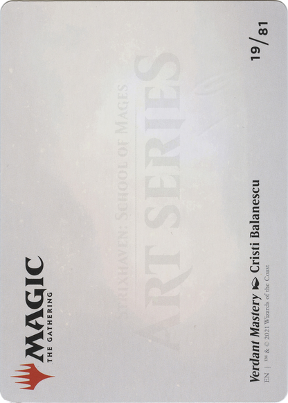 Verdant Mastery // Verdant Mastery (ASTX-019) - [Strixhaven Art Series] (Borderless) Foil