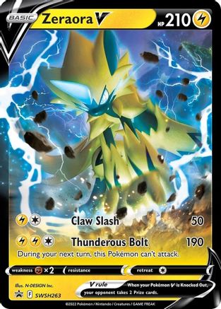 Zeraora V (SWSH263) [Épée et Bouclier : Promos Black Star] 