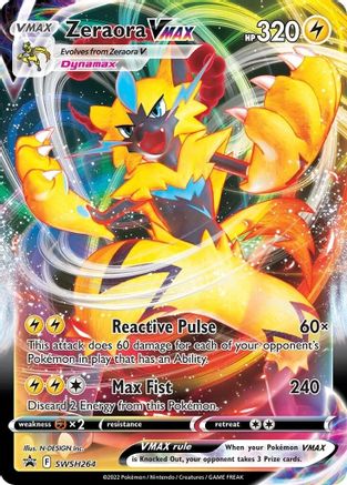 Zeraora VMAX - SWSH264 SWSH264/307 - [SWSH Sword & Shield Promo Cards] Holofoil